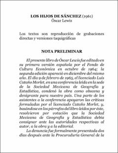 Portada Los hijos de Sánchez