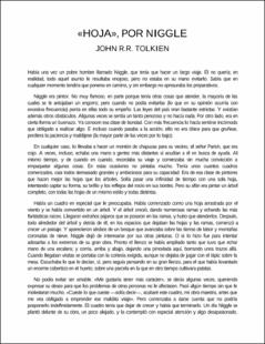 Portada Hojapor Niggle
