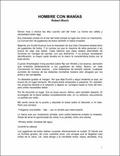 Portada Hombre con manías