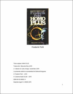Portada Homo plus