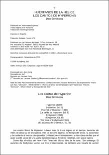 Portada Huérfanos de la hélice : Los cantos de Hyperion 5