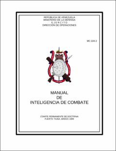 Portada Manual de inteligencia de combate