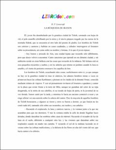 Portada La búsqueda de Iranon