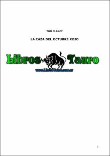 Portada La caza del octubre rojo