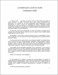 Portada La dama que llevó el alma