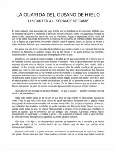 Portada La guarida del gusano de hielo