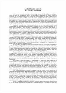 Portada La habitación cerrada