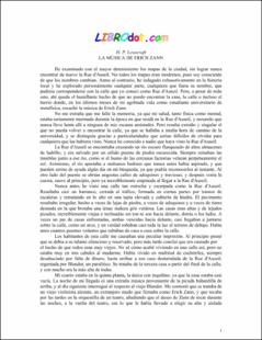 Portada La música de Erich Zann