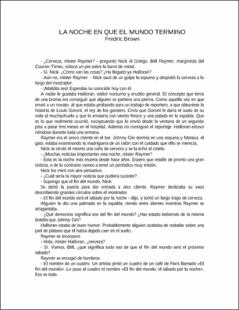 Portada La noche en que el mundo terminó