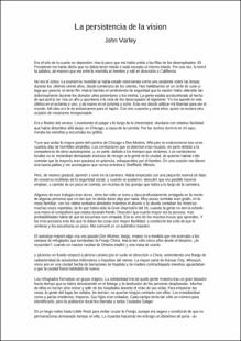 Portada La persistencia de la visión