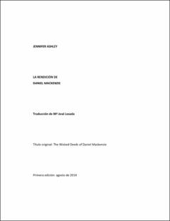 Portada La rendición de Daniel Mackenzie