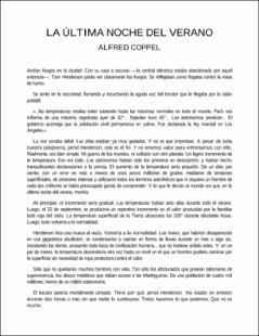 Portada La última noche del verano
