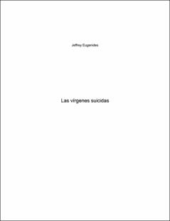 Portada Las virgenes suicidas