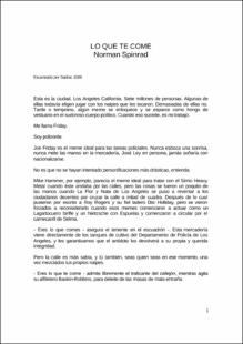 Portada Lo que te come