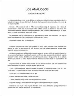 Portada Los análogos