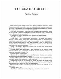 Portada Los cuatro ciegos