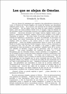 Portada Los que se alejan de Omelas