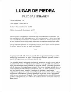 Portada Lugar de piedra