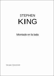 Portada Montado en la bala