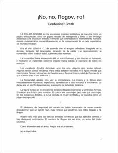 Portada ¡Nono; Rogov; no!