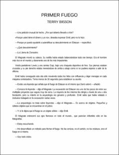 Portada Primer fuego