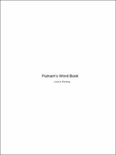 Portada Putnam's word book