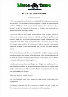 Portada Q el caballero sonador