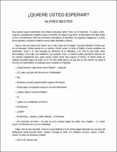 Portada ¿Quiere usted esperar?