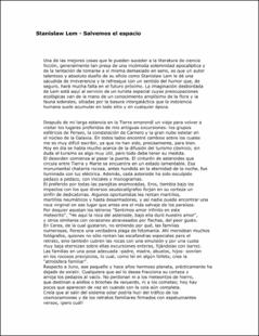 Portada Salvemos el espacio