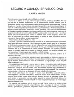 Portada Seguro a cualquier velocidad