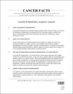 Portada La prueba de Papanicolaou : preguntas y respuestas