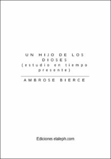 Portada Un hijo de los dioses : (estudio en tiempo presente)