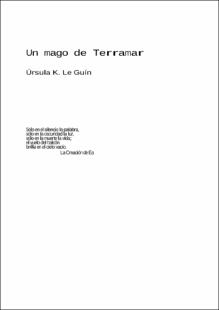 Portada Un mago de Terramar
