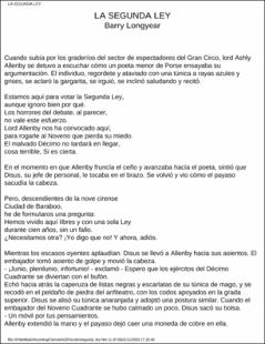 Portada La segunda ley