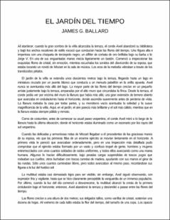 Portada El jardín del tiempo