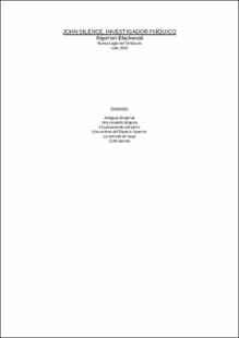 Portada John Silenceinvestigador psíquico