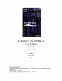 Portada La ciudad y las estrellas