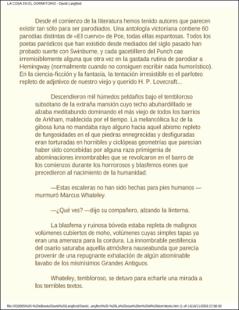 Portada La cosa en el dormitorio