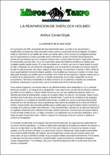 Portada La reaparición de Sherlock Holmes