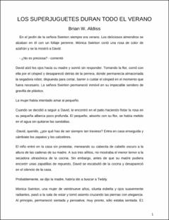 Portada Los superjuguetes duran todo el verano