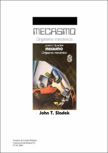 Portada Mecasmo : orgasmo mecánico