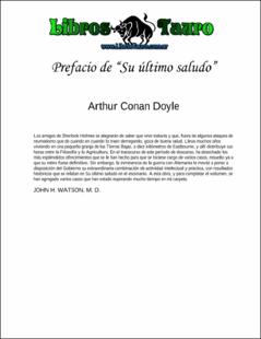 Portada Prefacio de "su último saludo"