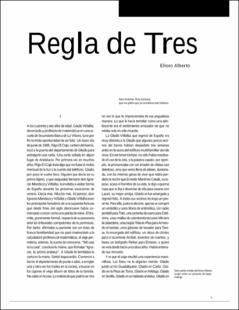 Portada Regla de tres