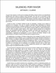 Portada Silencio por favor