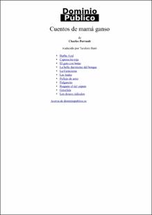 Portada Cuentos de mamá ganso