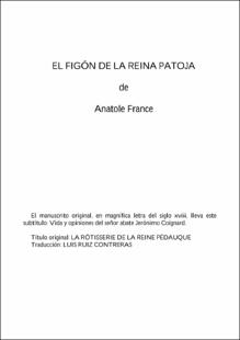 Portada El figón de la reina Patoja