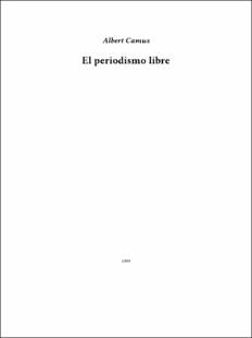 Portada El periodismo libre