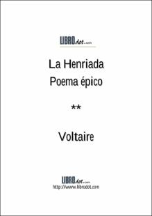 Portada La henriada : poema épico