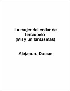 Portada La mujer del collar de terciopelo : (mil y un fantasmas)