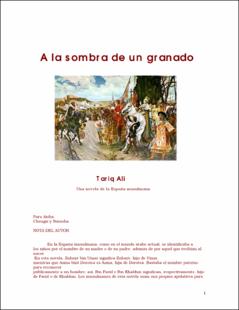 Portada A la sombra de un granado